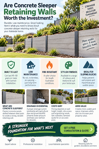 Concrete Sleeper Retaining Walls: Benefits And Costs